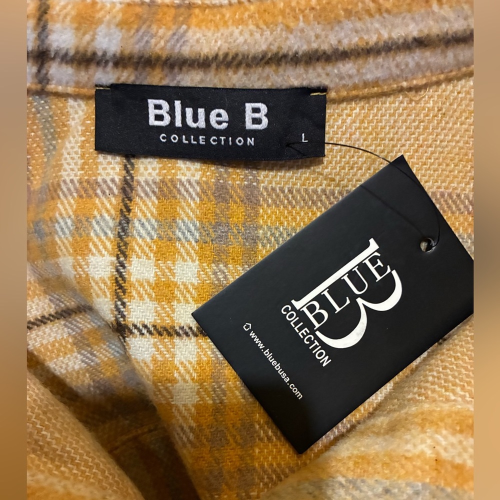 Blue B Collection Button Down Shirt - Picture 8 of 9